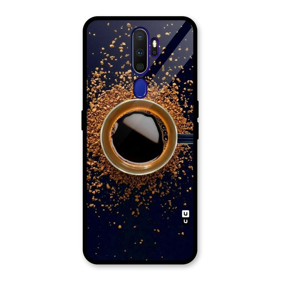 Black Coffee Glass Back Case for Oppo A9 (2020)