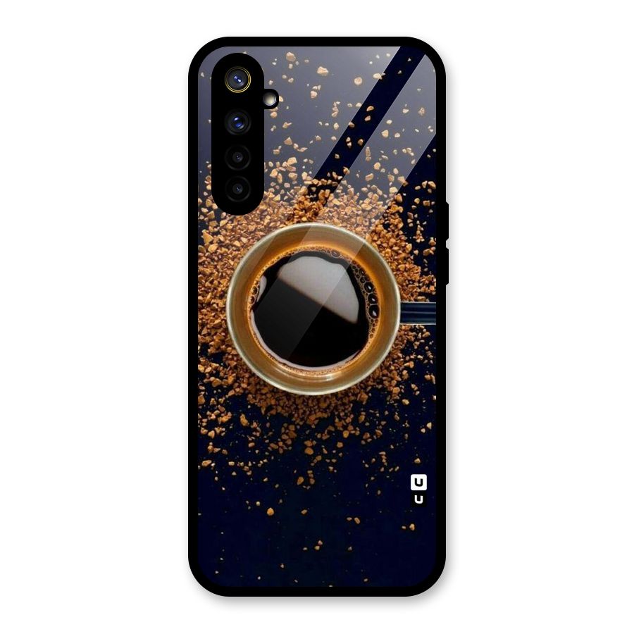 Black Coffee Glass Back Case for Realme 6