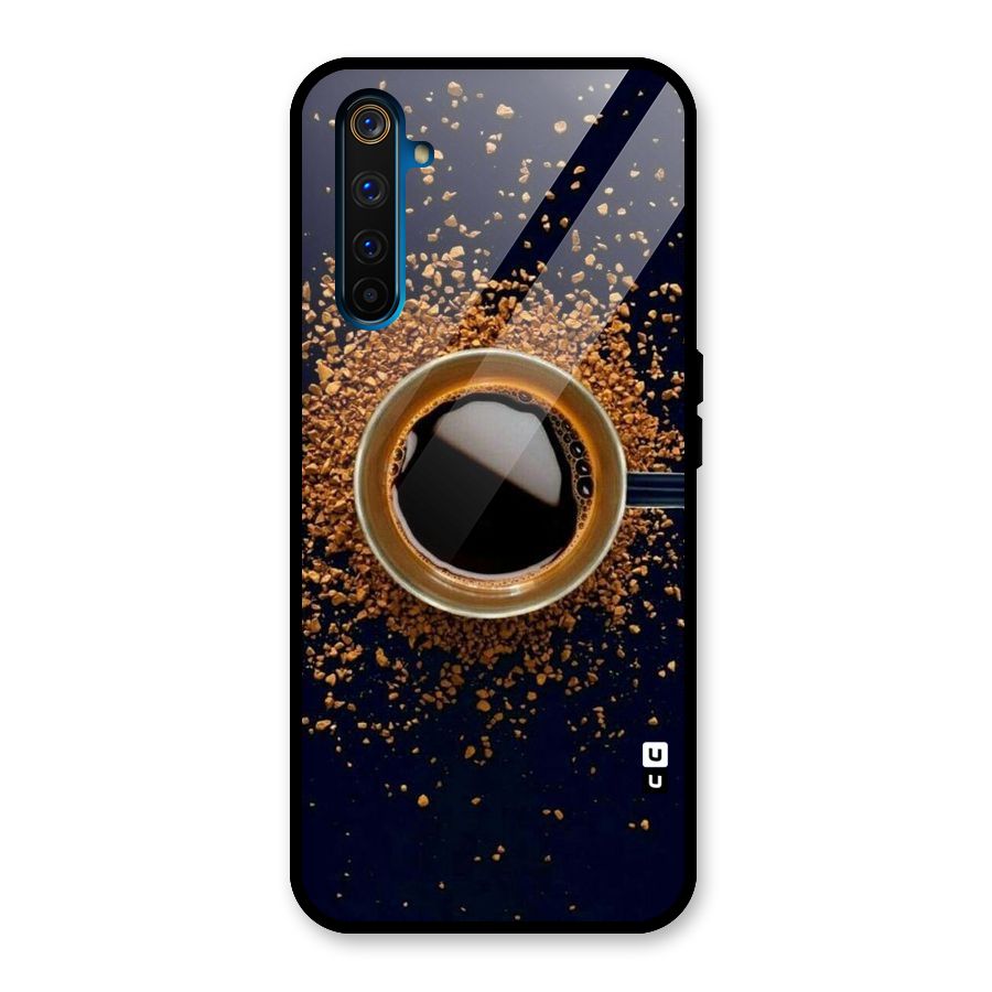 Black Coffee Glass Back Case for Realme 6 Pro