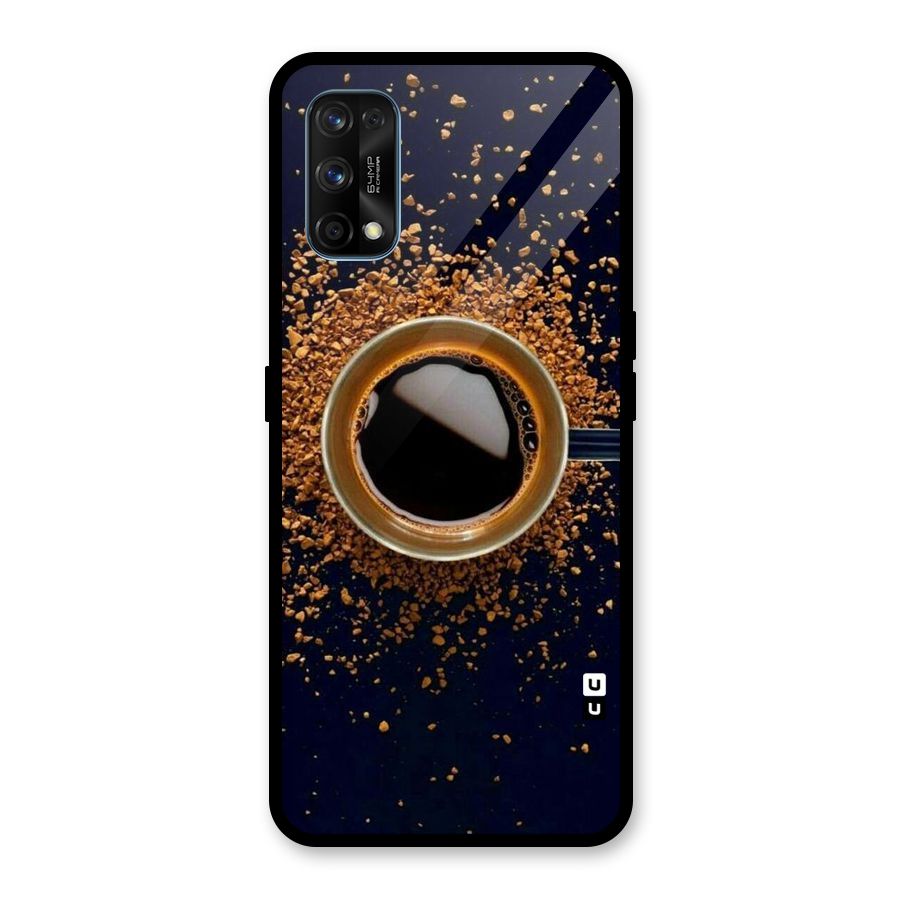 Black Coffee Glass Back Case for Realme 7 Pro
