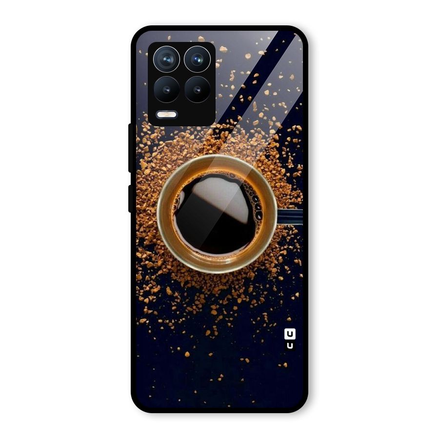 Black Coffee Glass Back Case for Realme 8