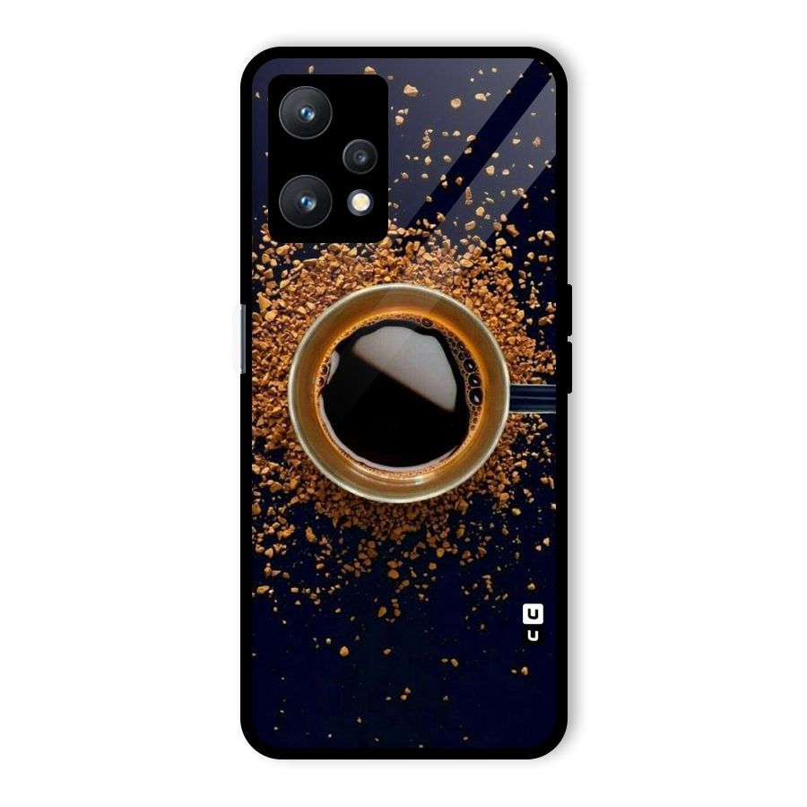 Black Coffee Glass Back Case for Realme 9 Pro 5G