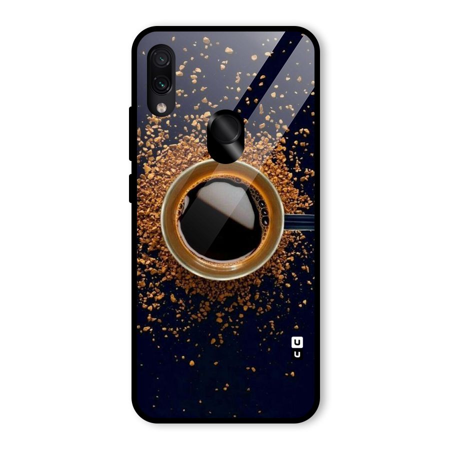 Black Coffee Glass Back Case for Redmi Note 7 Pro