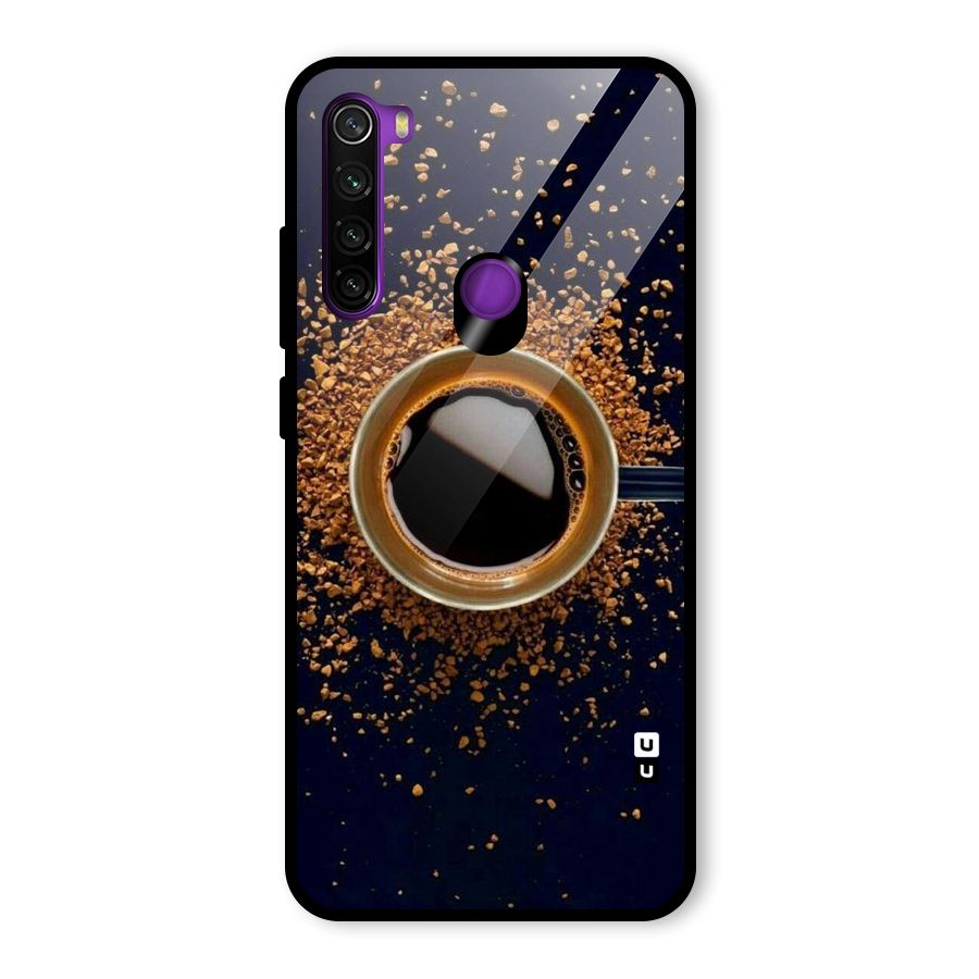 Black Coffee Glass Back Case for Redmi Note 8