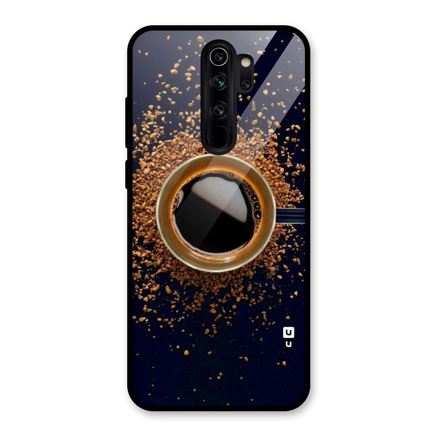 Black Coffee Glass Back Case for Redmi Note 8 Pro