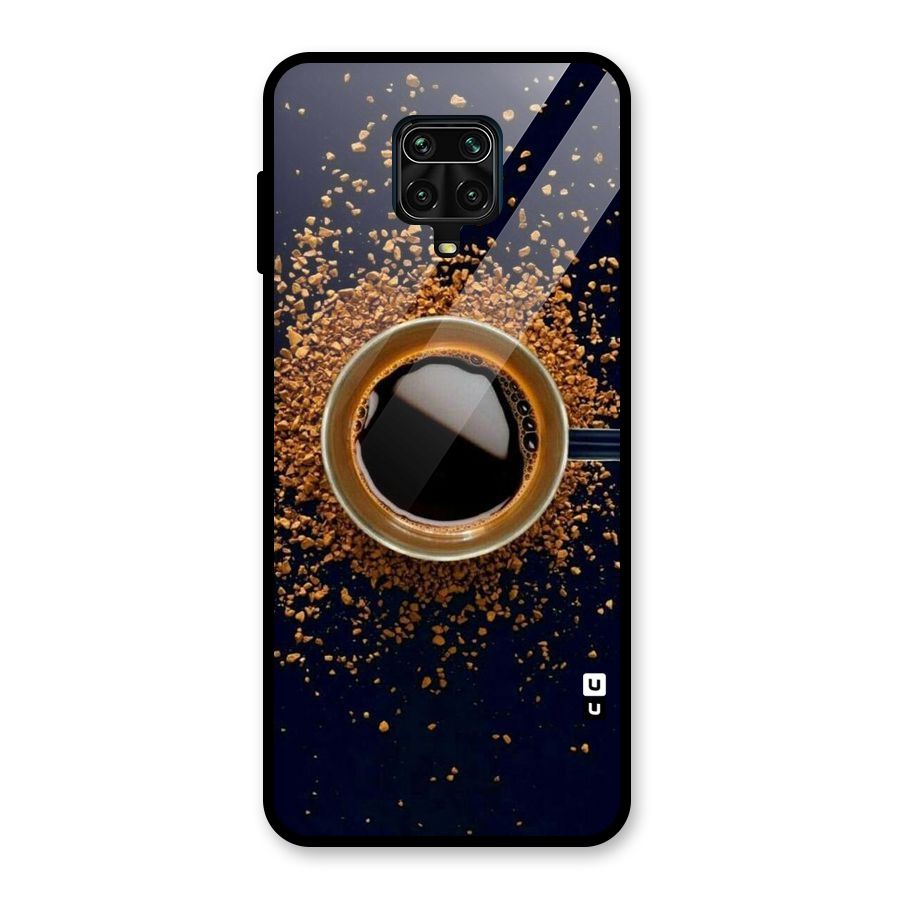 Black Coffee Glass Back Case for Redmi Note 9 Pro Max