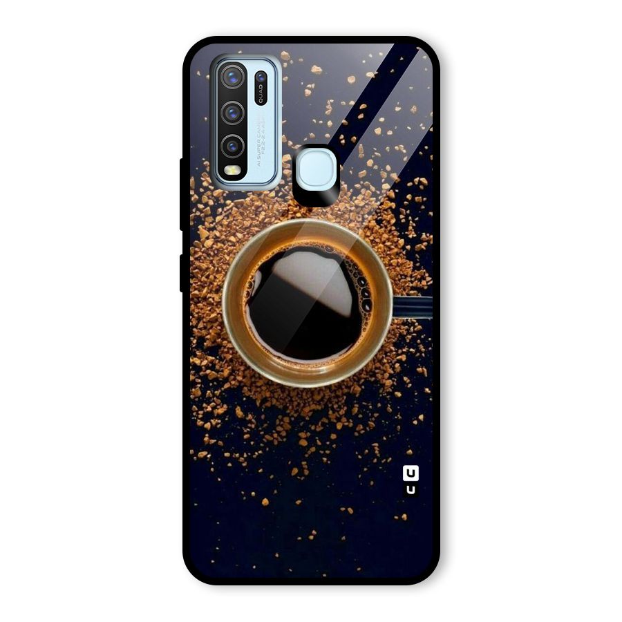 Black Coffee Glass Back Case for Vivo Y50