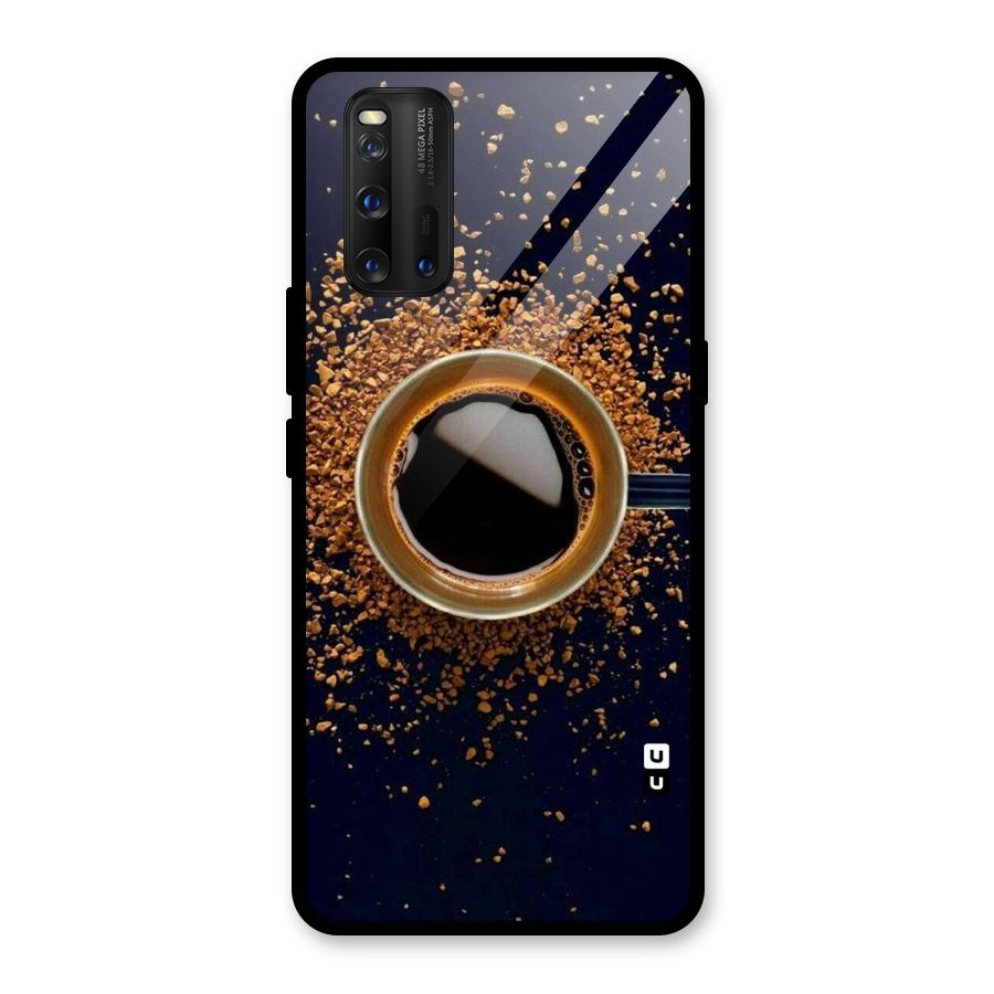 Black Coffee Glass Back Case for Vivo iQOO 3
