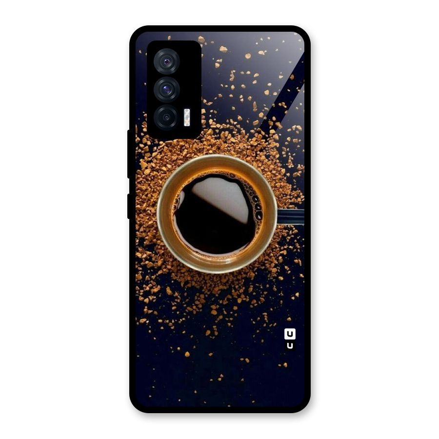 Black Coffee Glass Back Case for Vivo iQOO 7 5G