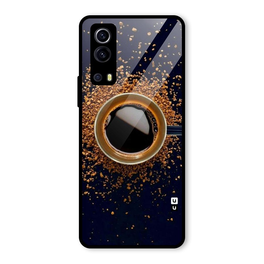 Black Coffee Glass Back Case for Vivo iQOO Z3