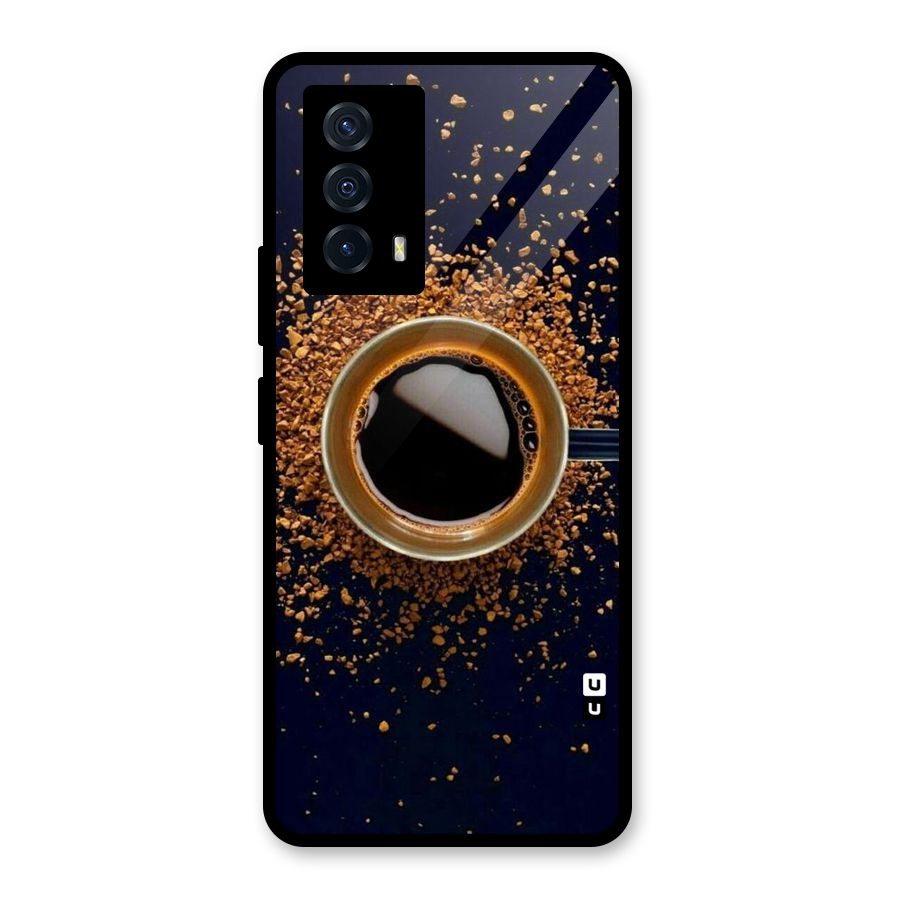 Black Coffee Glass Back Case for Vivo iQOO Z5