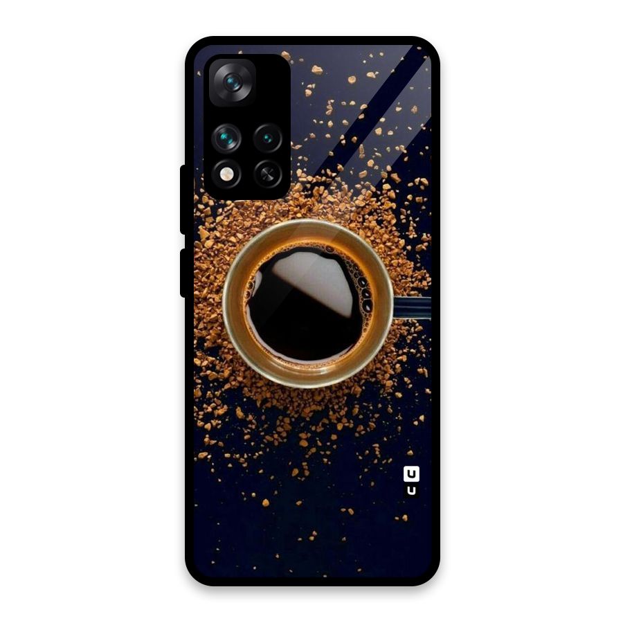 Black Coffee Glass Back Case for Xiaomi 11i HyperCharge 5G