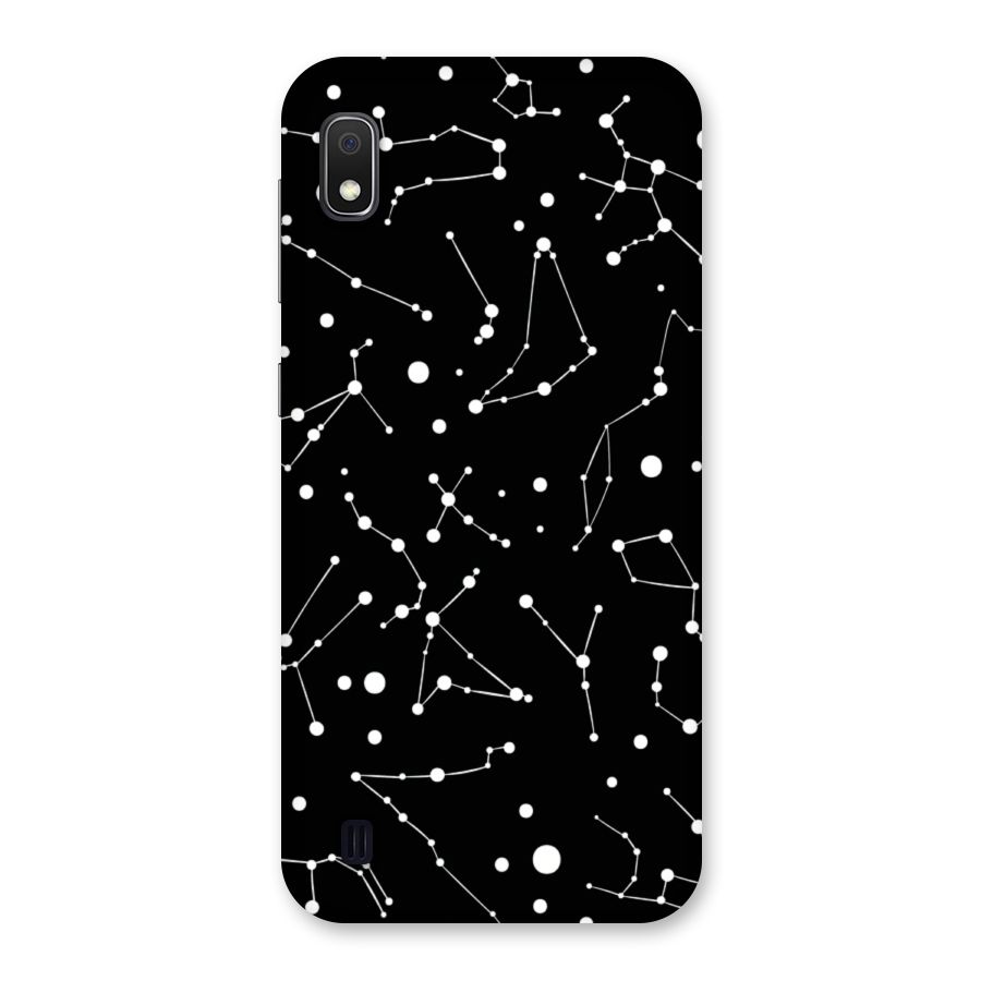 Black Constellation Pattern Back Case for Galaxy A10