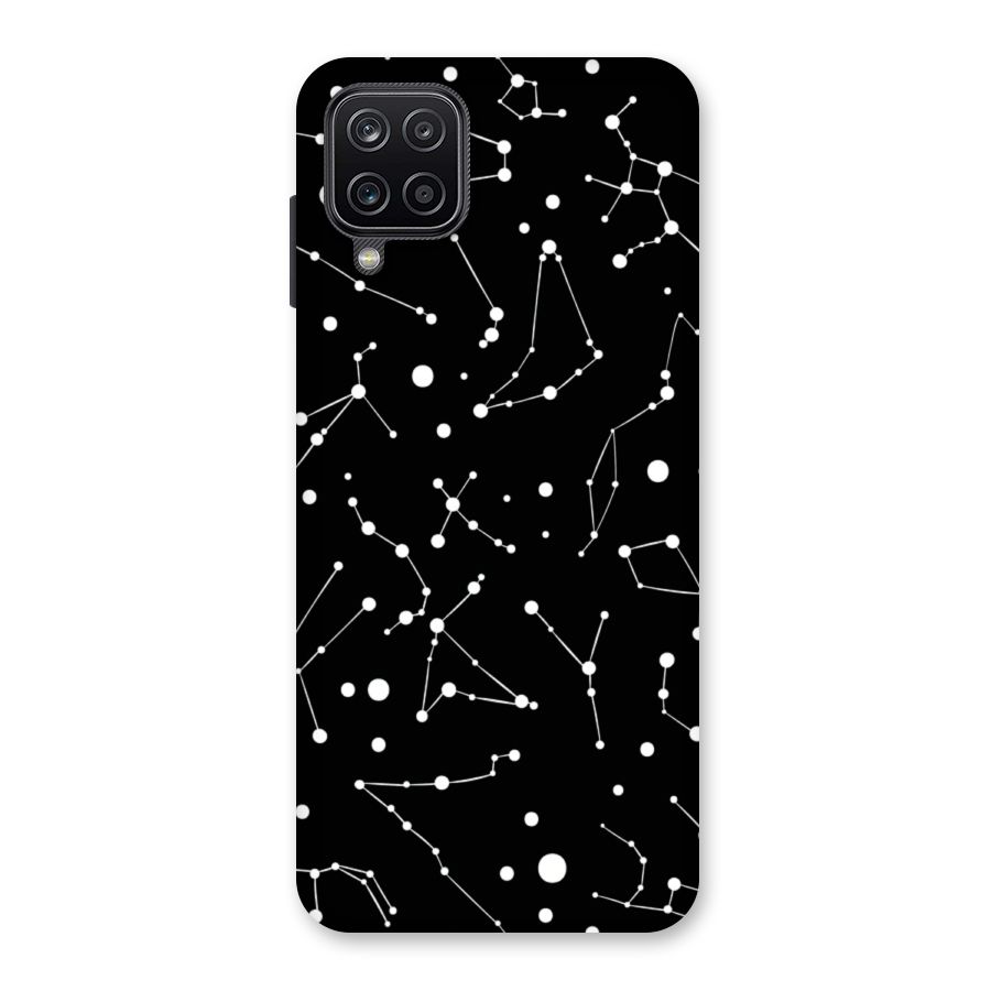 Black Constellation Pattern Back Case for Galaxy A12