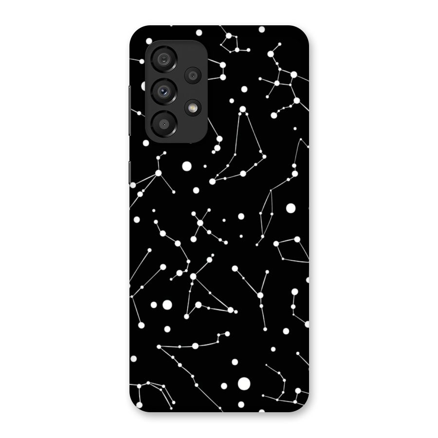 Black Constellation Pattern Back Case for Galaxy A33 5G
