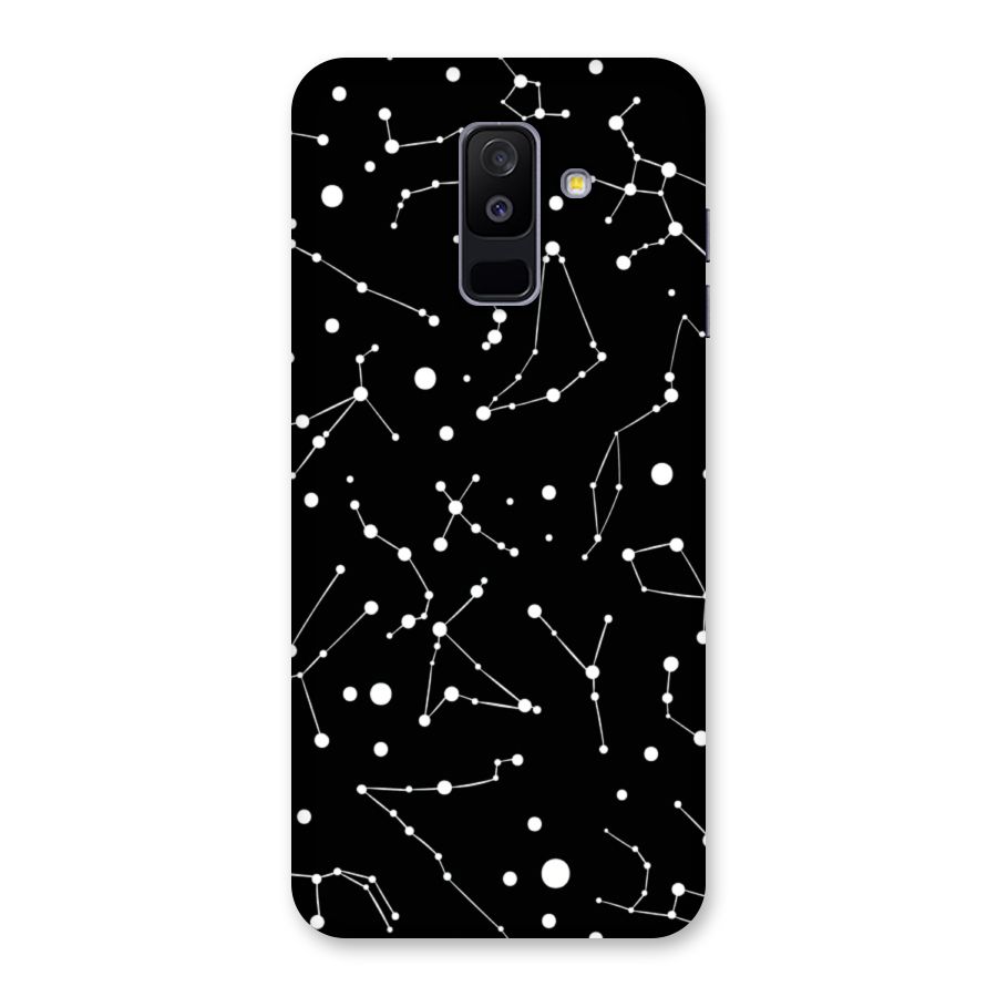 Black Constellation Pattern Back Case for Galaxy A6 Plus