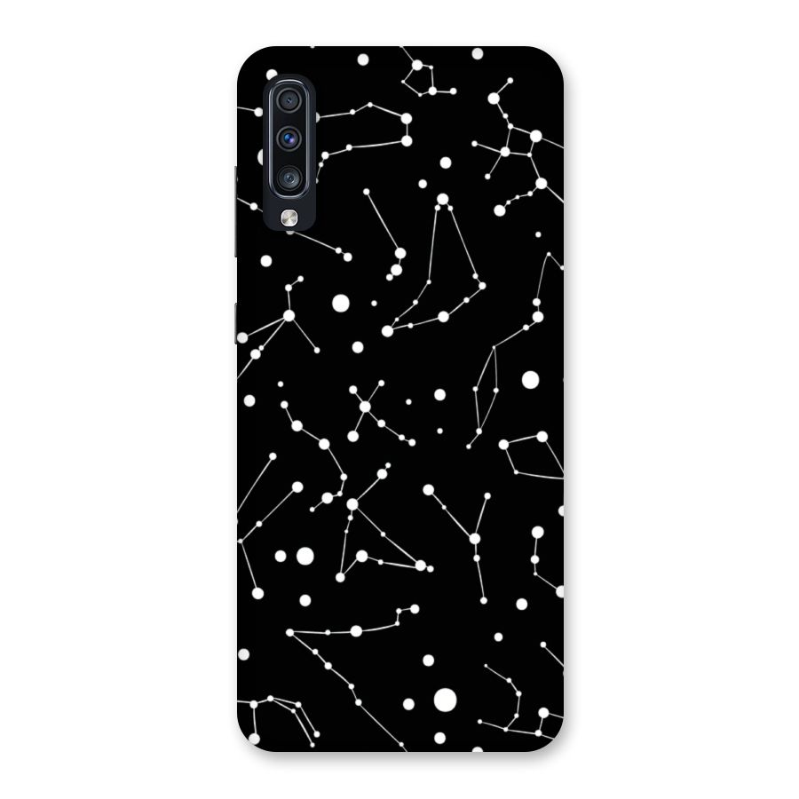 Black Constellation Pattern Back Case for Galaxy A70