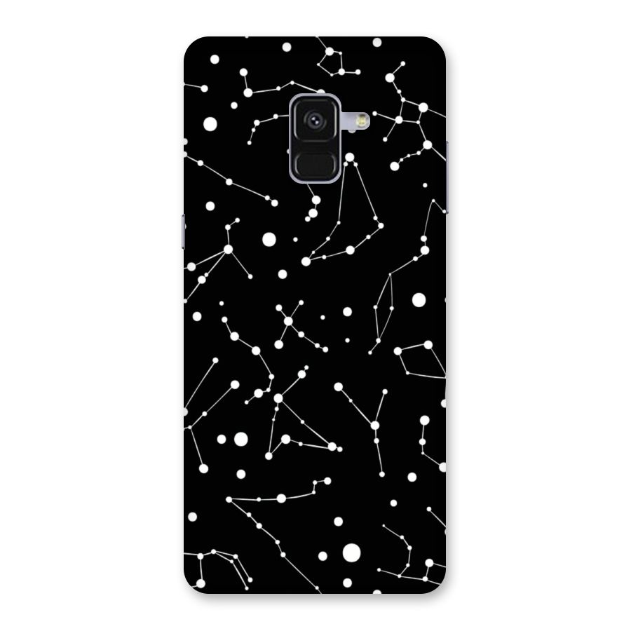 Black Constellation Pattern Back Case for Galaxy A8 Plus