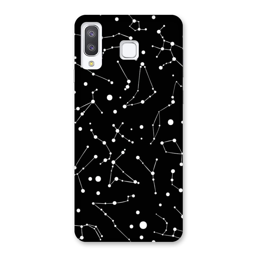 Black Constellation Pattern Back Case for Galaxy A8 Star