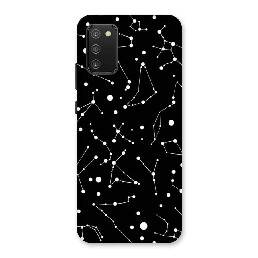 Black Constellation Pattern Back Case for Galaxy M02s