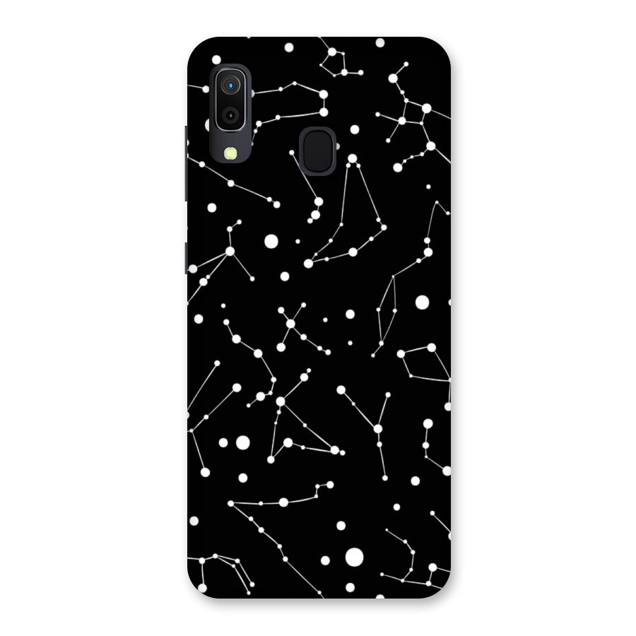 Black Constellation Pattern Back Case for Galaxy M10s