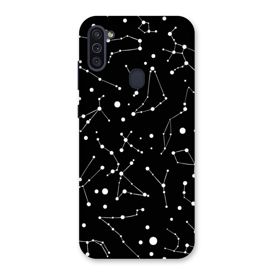 Black Constellation Pattern Back Case for Galaxy M11