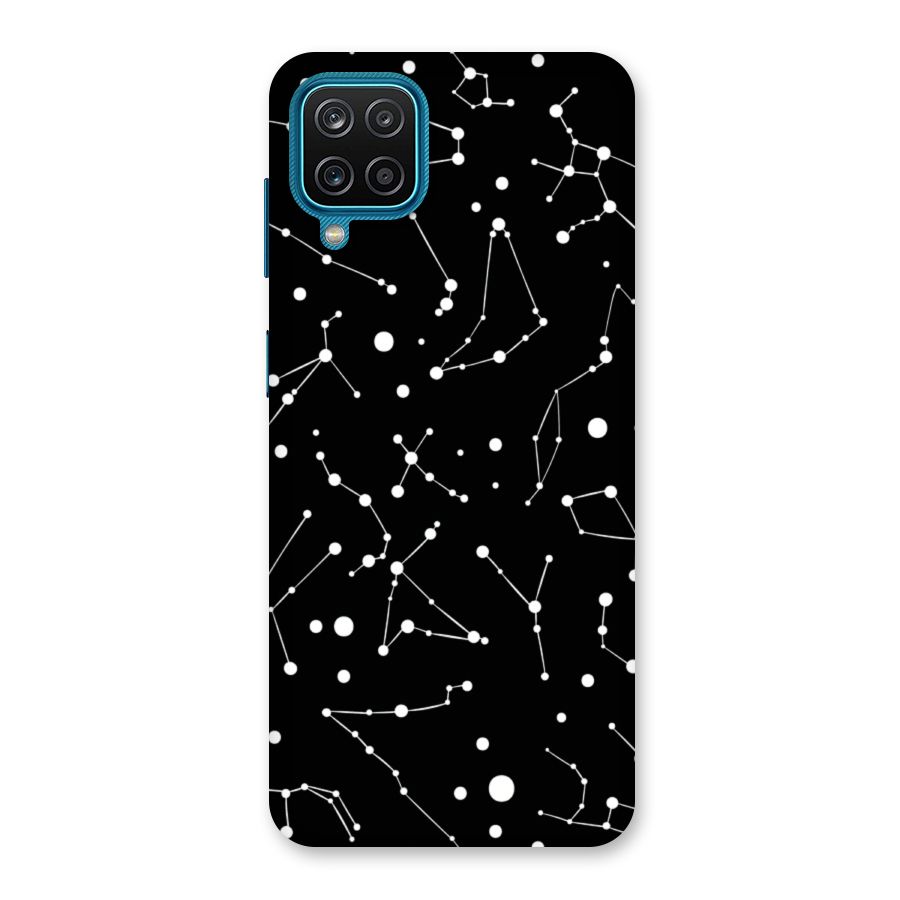 Black Constellation Pattern Back Case for Galaxy M12