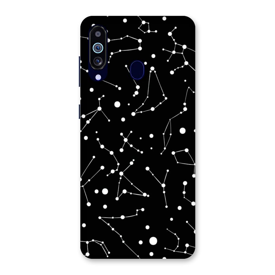 Black Constellation Pattern Back Case for Galaxy M40