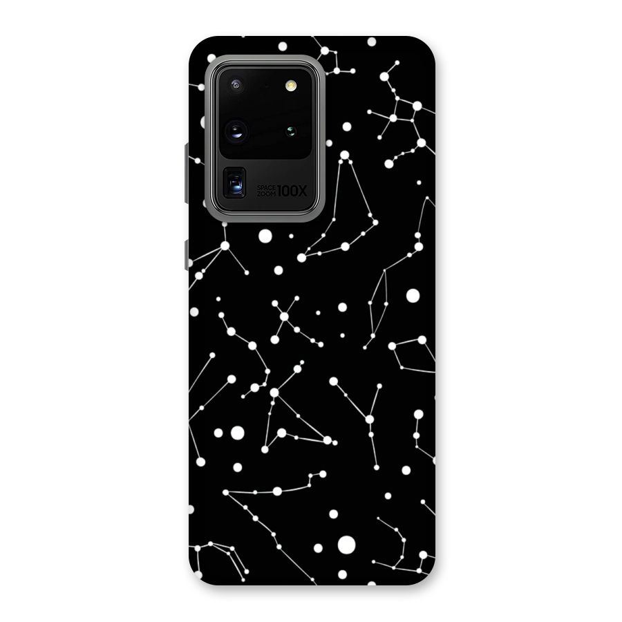 Black Constellation Pattern Back Case for Galaxy S20 Ultra