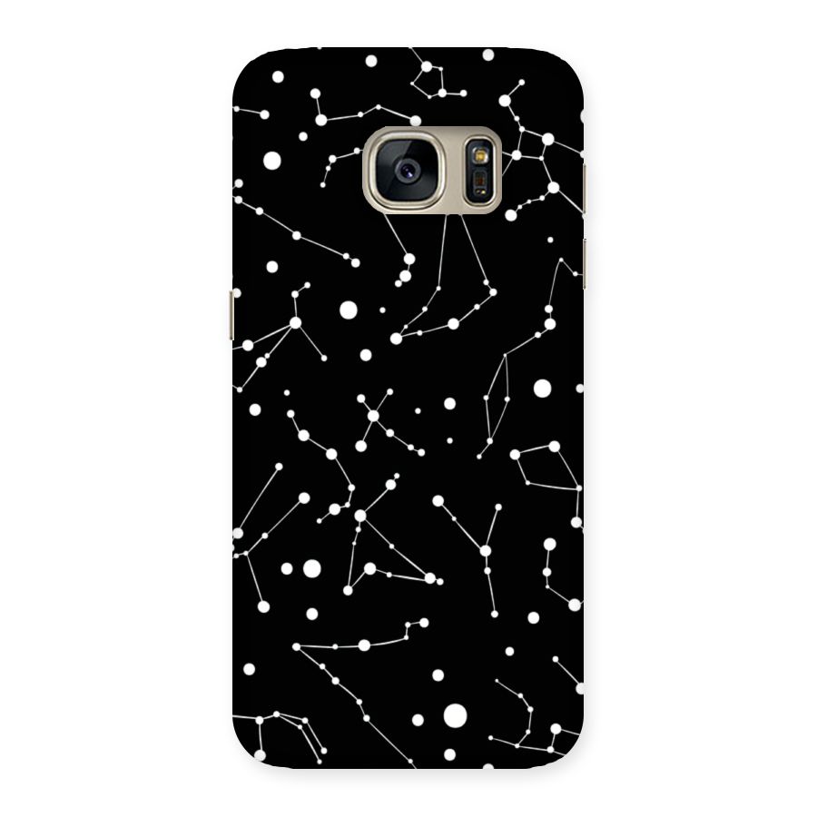 Black Constellation Pattern Back Case for Galaxy S7