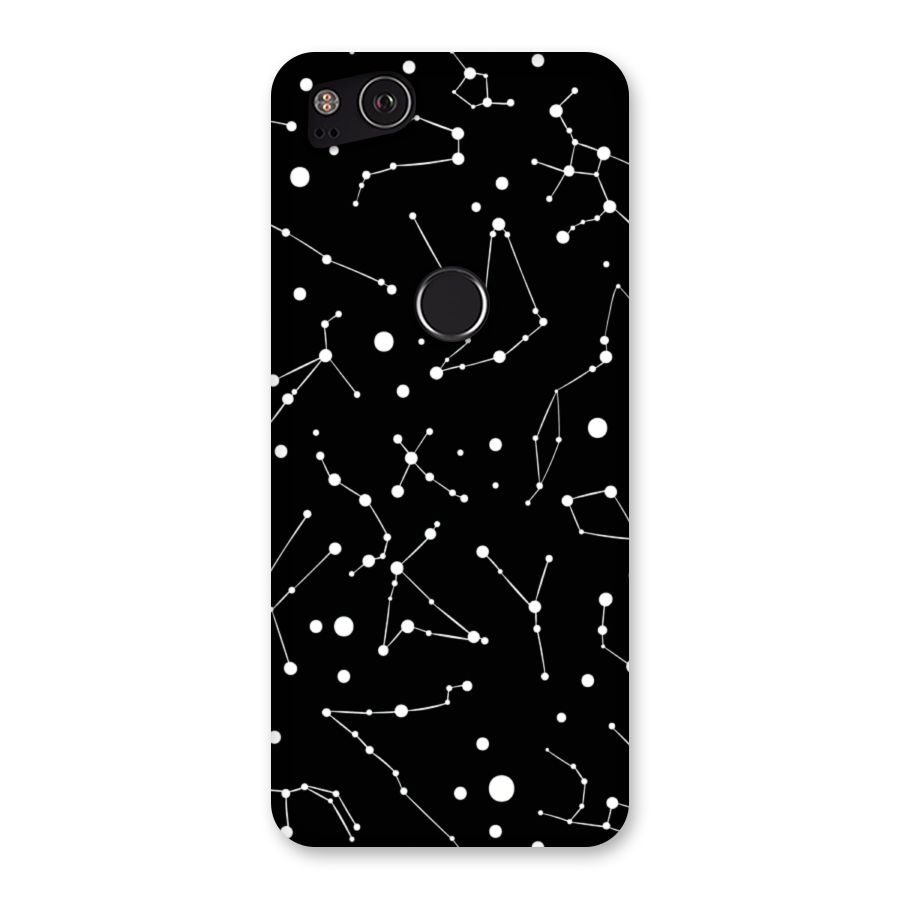 Black Constellation Pattern Back Case for Google Pixel 2