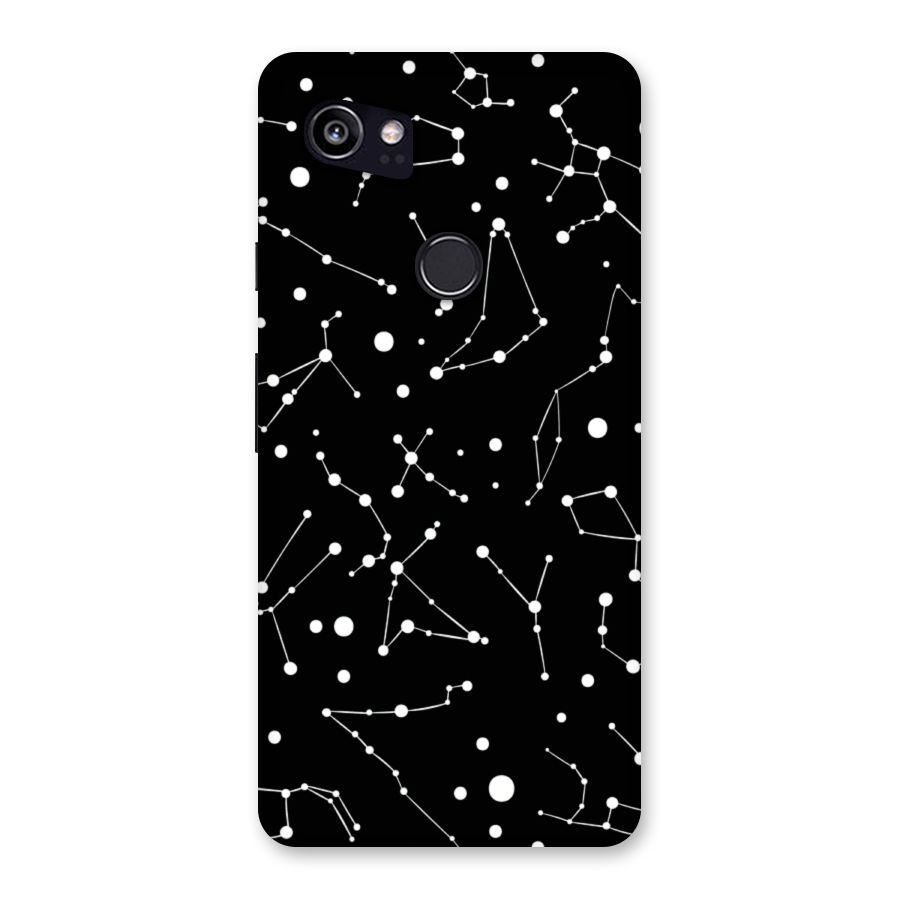 Black Constellation Pattern Back Case for Google Pixel 2 XL