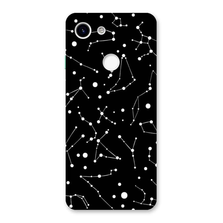 Black Constellation Pattern Back Case for Google Pixel 3