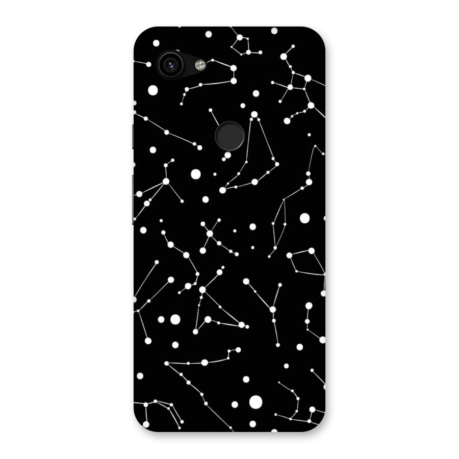 Black Constellation Pattern Back Case for Google Pixel 3a XL