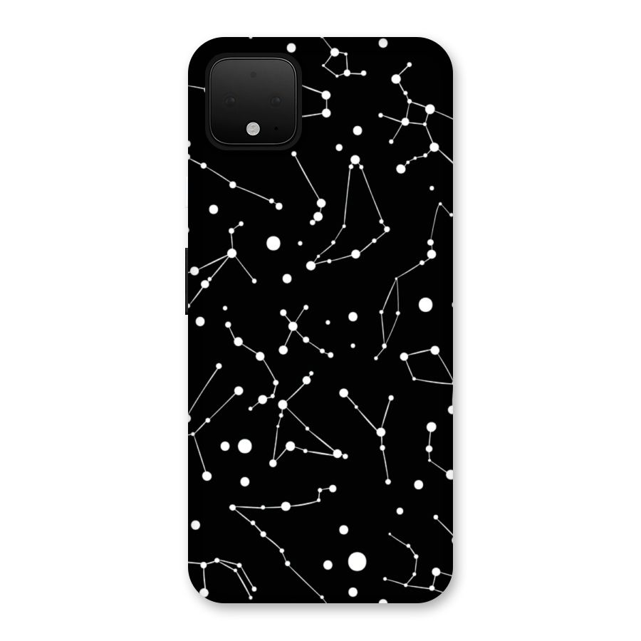 Black Constellation Pattern Back Case for Google Pixel 4 XL