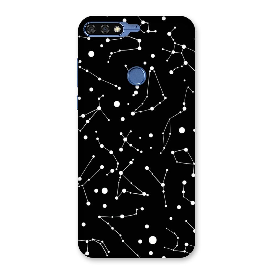 Black Constellation Pattern Back Case for Honor 7C