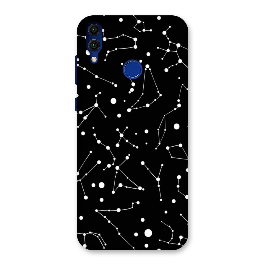 Black Constellation Pattern Back Case for Honor 8C