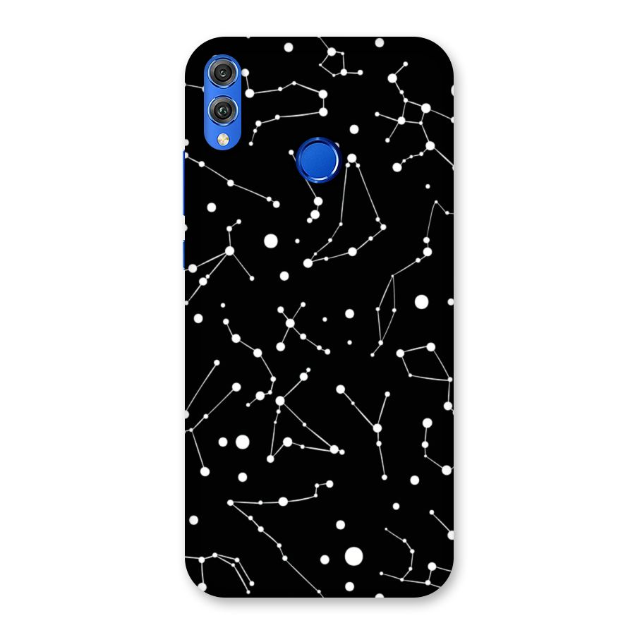 Black Constellation Pattern Back Case for Honor 8X