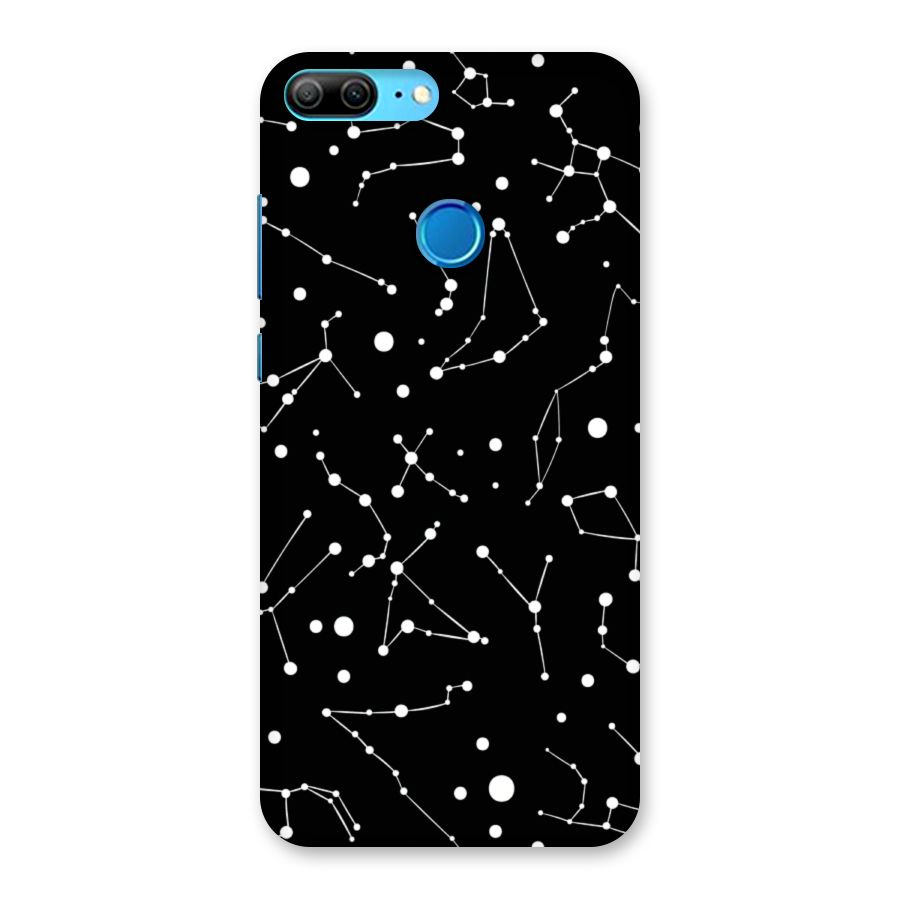 Black Constellation Pattern Back Case for Honor 9 Lite