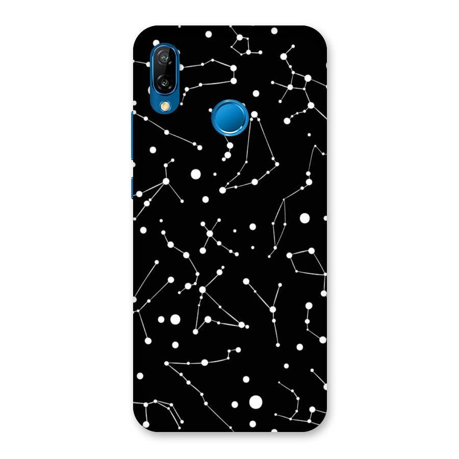 Black Constellation Pattern Back Case for Huawei P20 Lite