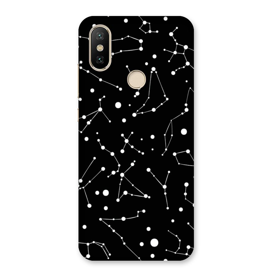 Black Constellation Pattern Back Case for Mi A2