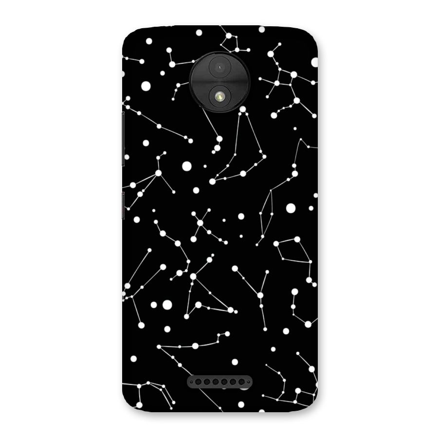 Black Constellation Pattern Back Case for Moto C