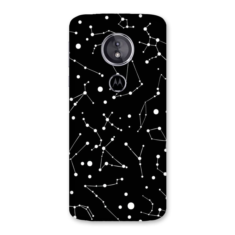 Black Constellation Pattern Back Case for Moto E5