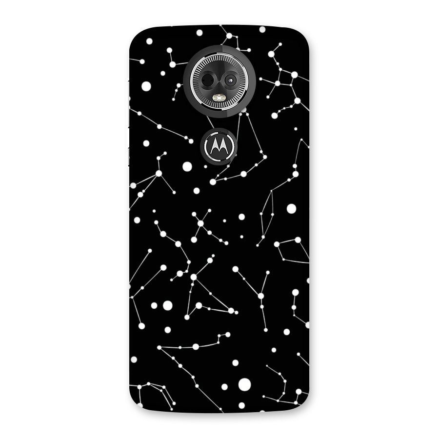 Black Constellation Pattern Back Case for Moto E5 Plus