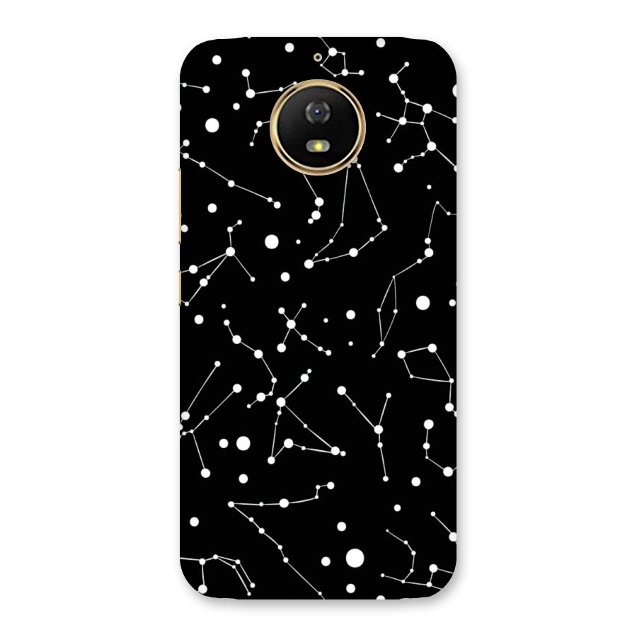 Black Constellation Pattern Back Case for Moto G5s