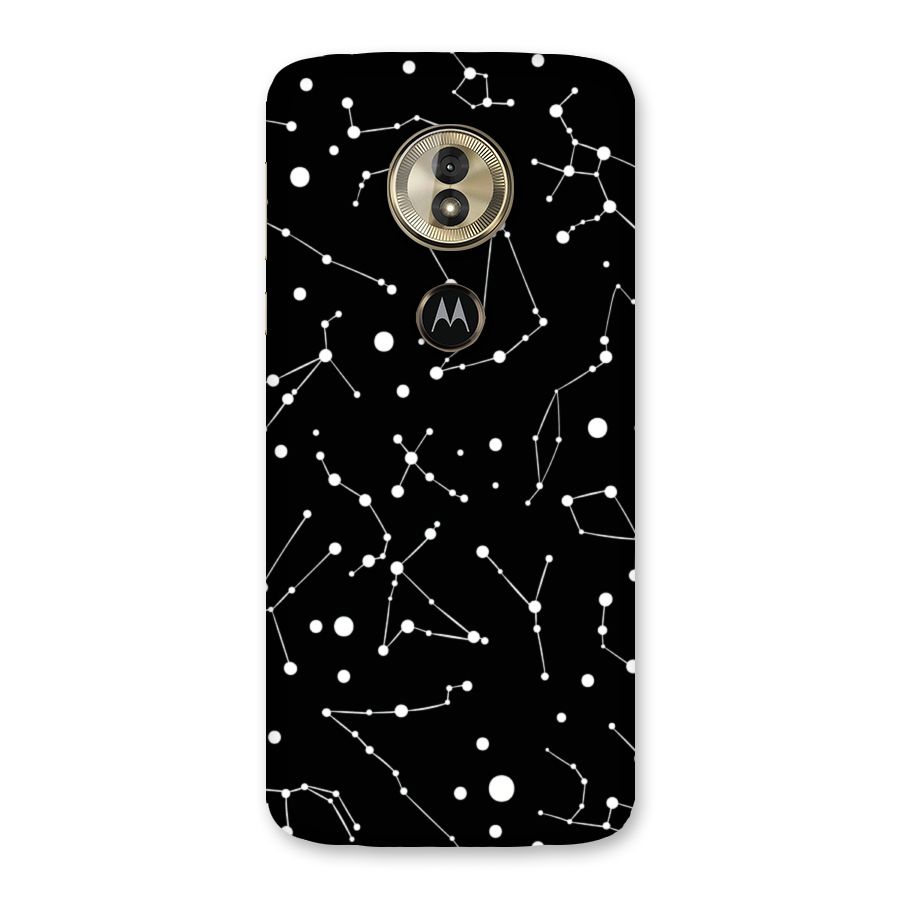 Black Constellation Pattern Back Case for Moto G6 Play