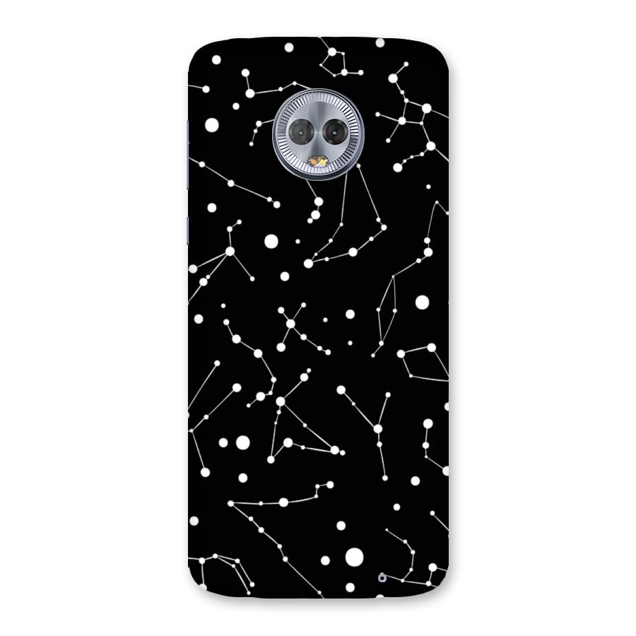 Black Constellation Pattern Back Case for Moto G6 Plus