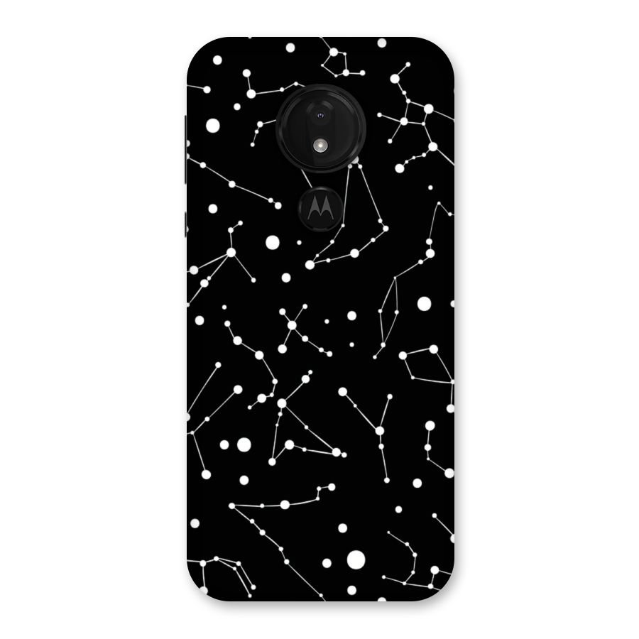 Black Constellation Pattern Back Case for Moto G7 Power