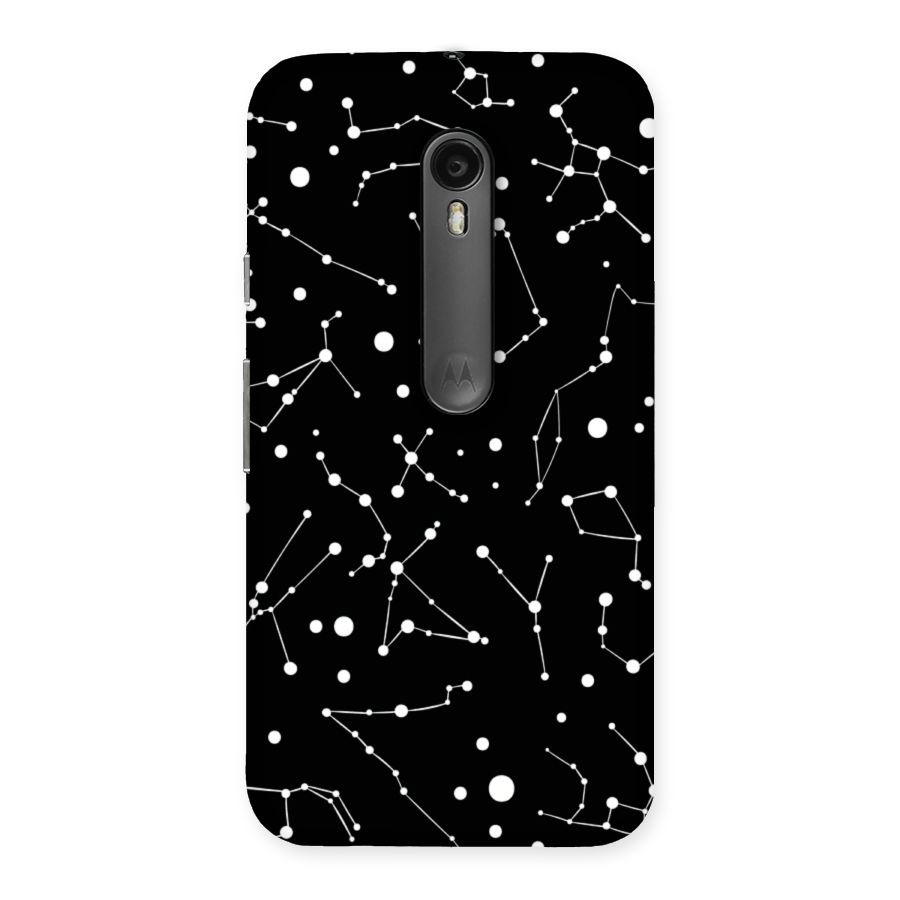 Black Constellation Pattern Back Case for Moto G Turbo