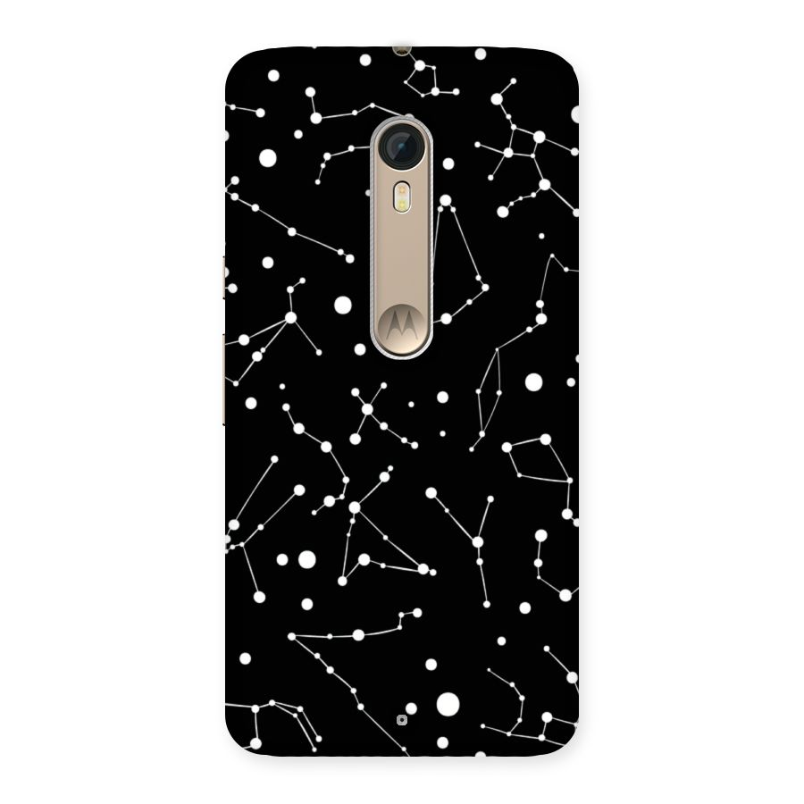Black Constellation Pattern Back Case for Motorola Moto X Style